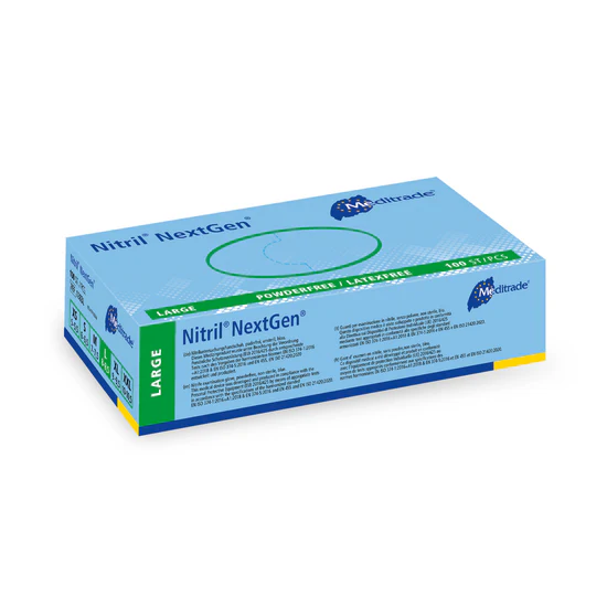 Meditrade NextGen - Einmalhandschuhe - Nitril Puderfrei in blau - Image 4