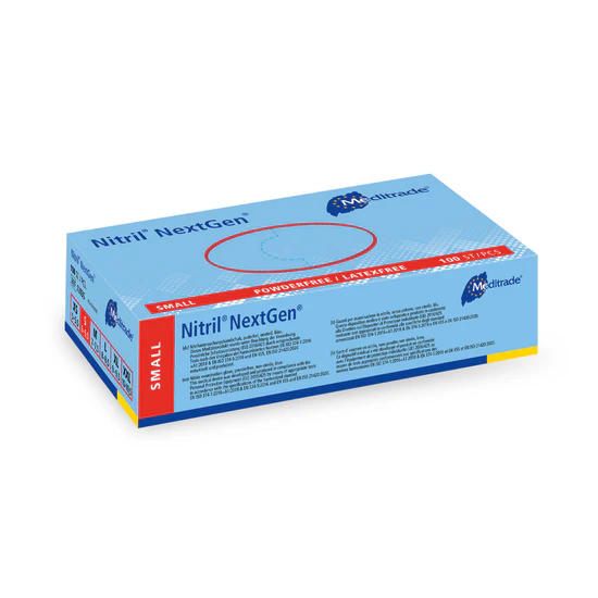 Meditrade NextGen - Einmalhandschuhe - Nitril Puderfrei in blau